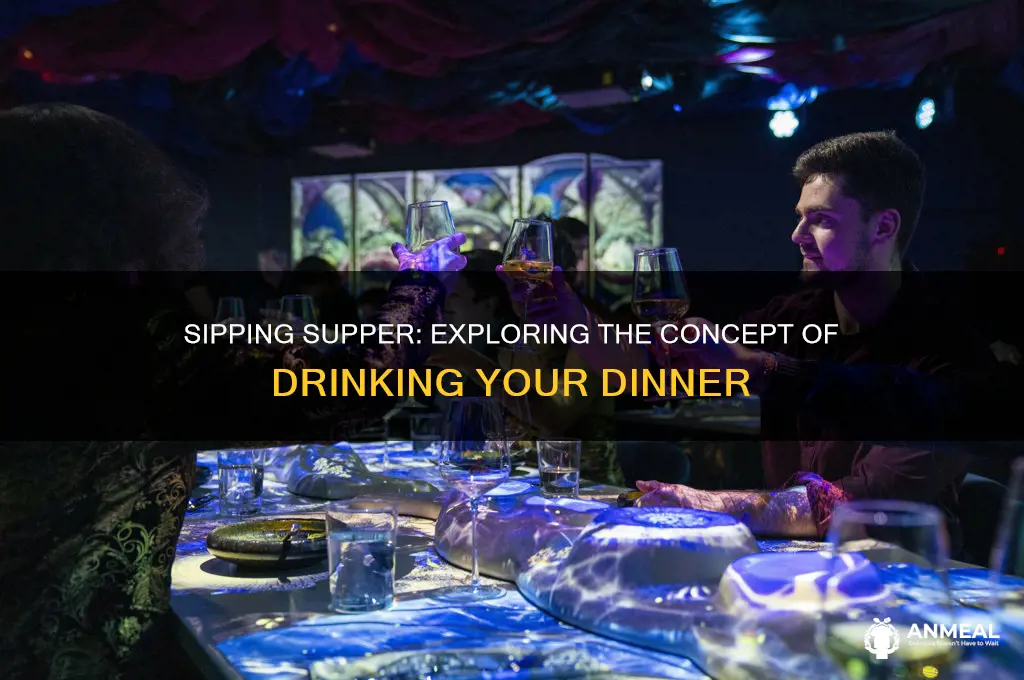 what does it mean to drink your dinner