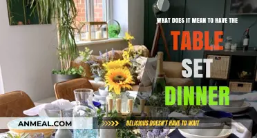 The Art of a Perfectly Set Table for Dinner