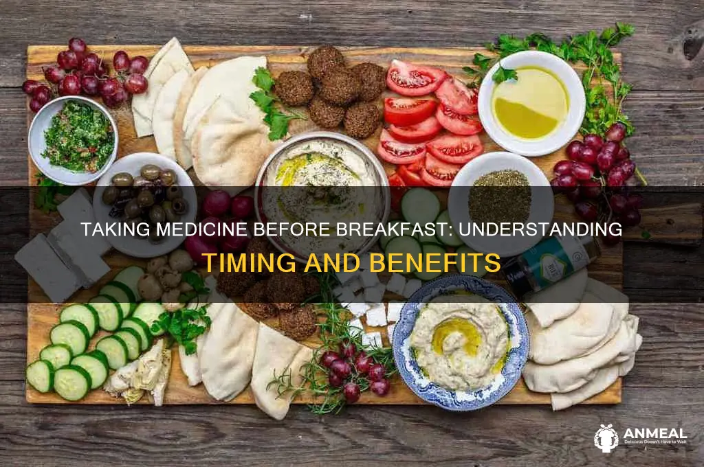 what does it mean to take medicine before breakfast