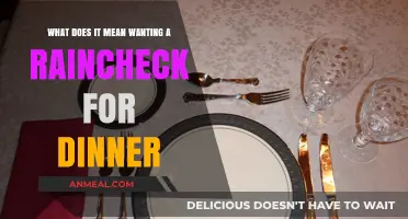 Raincheck for Dinner: Understanding the Meaning and Etiquette Behind It