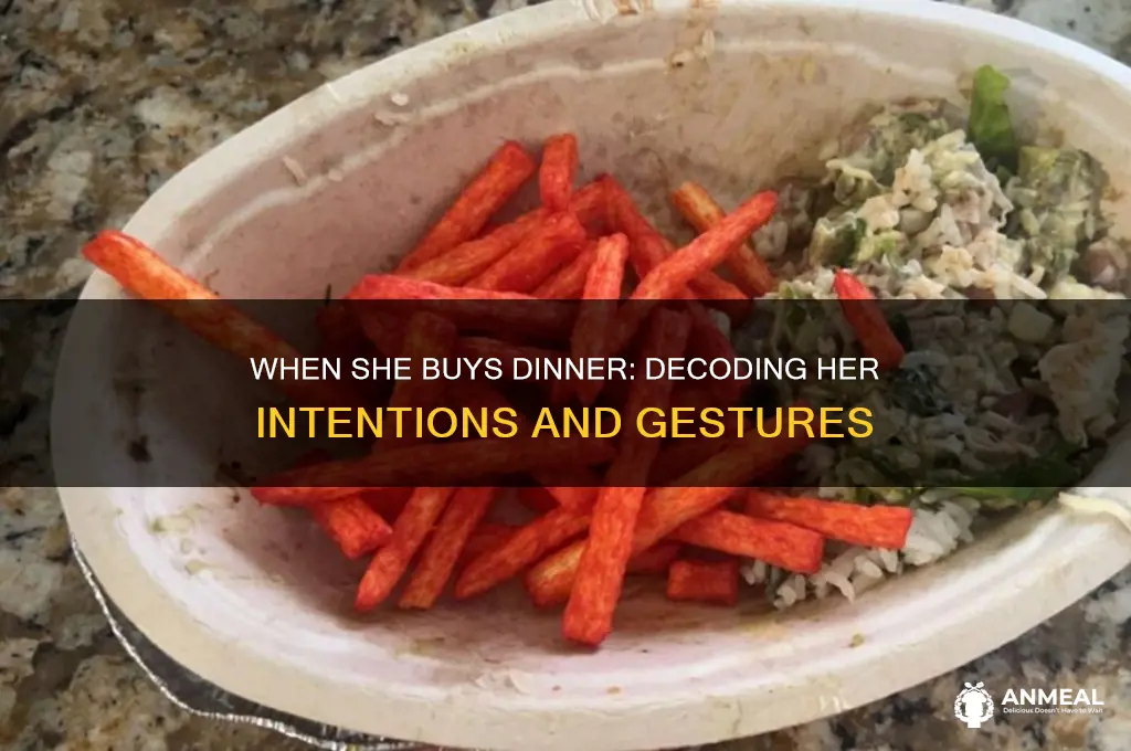 what does it mean when a girl buys you dinner