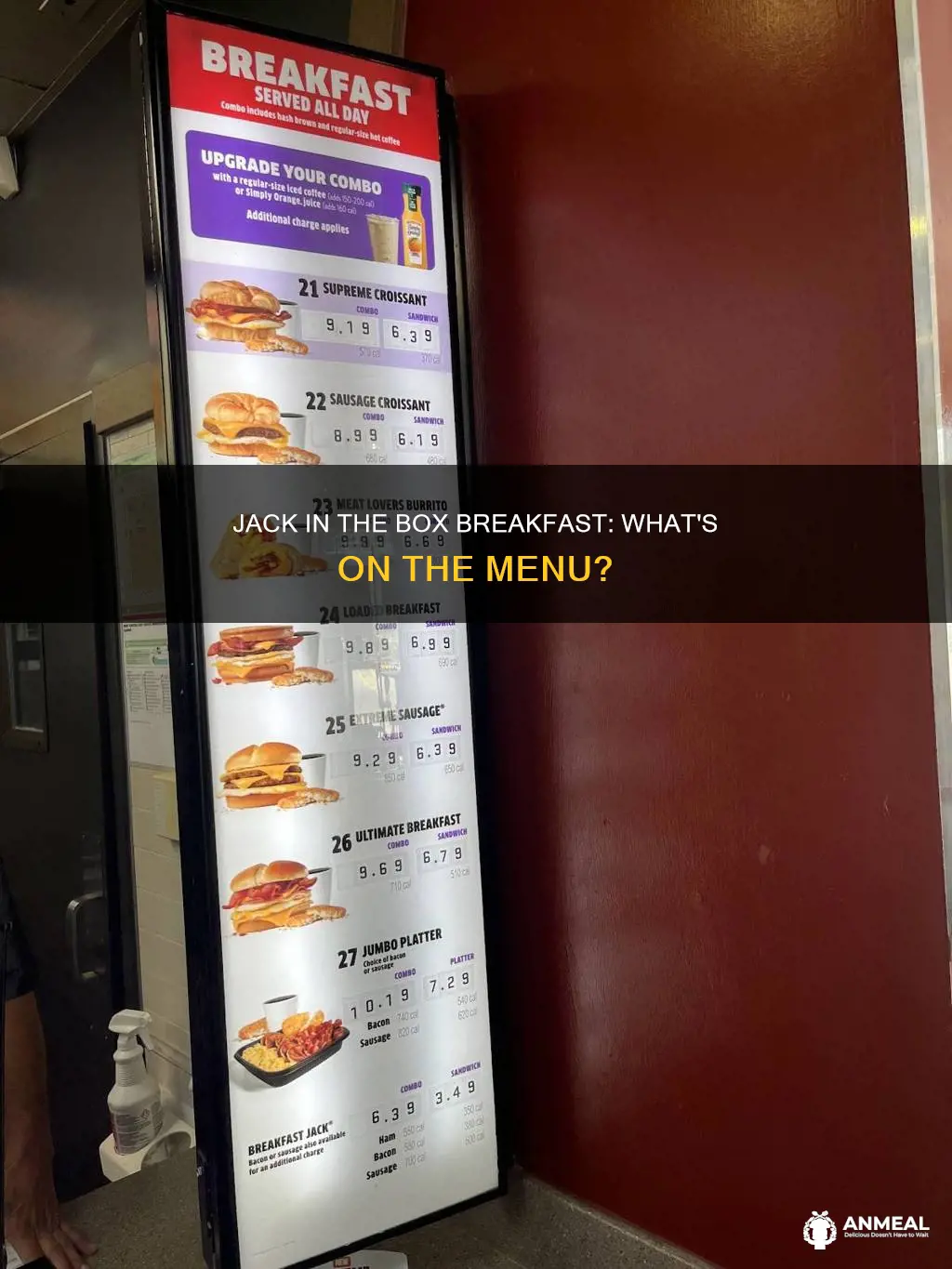 what does jack in the box have for breakfast