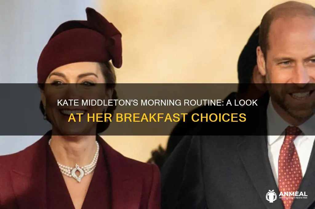 what does kate middleton have for breakfast