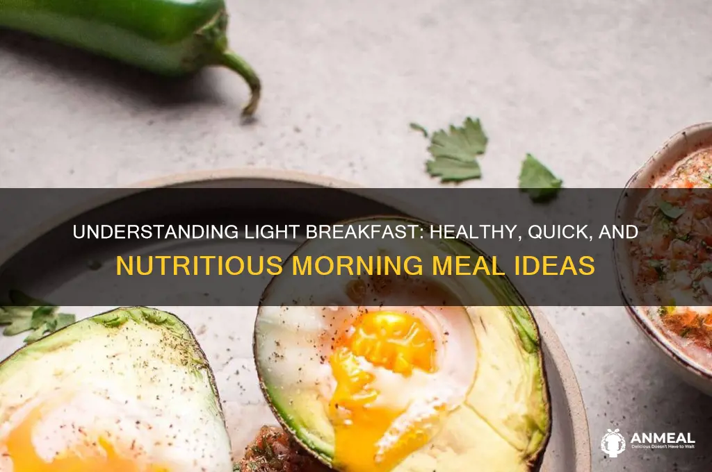 what does light breakfast mean
