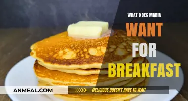 Maria's Breakfast Preferences: Exploring Her Morning Meal Desires