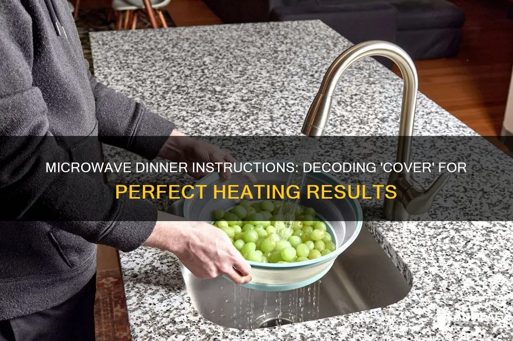what does my microwave dinner mean by cover