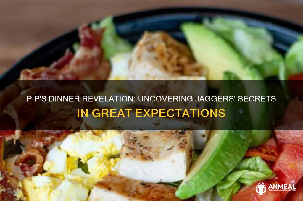 what does pip figure out at his dinner with jaggers