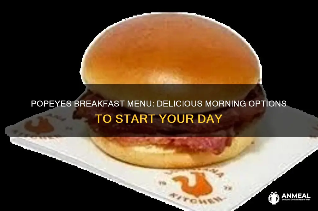 what does popeyes have for breakfast