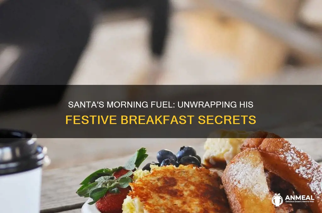 what does santa have for breakfast