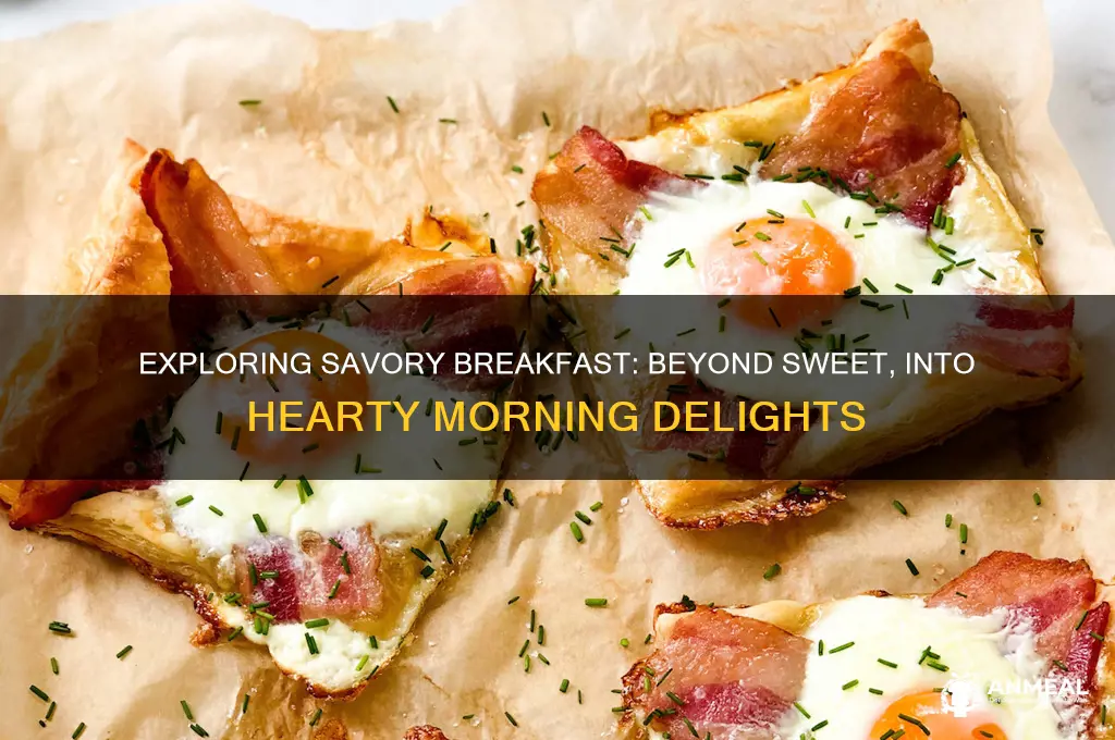 what does savory breakfast mean