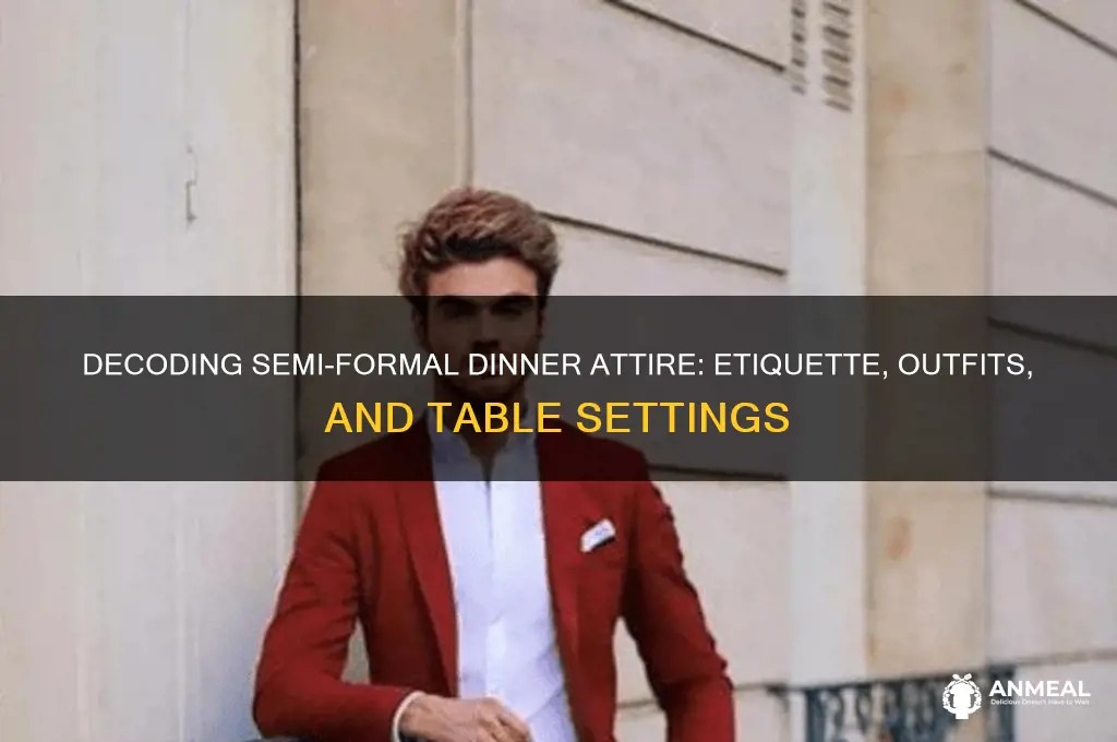 what does semi formal dinner mean