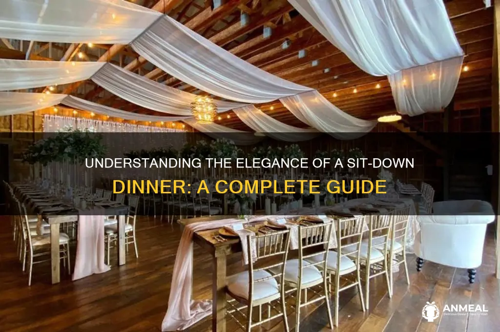 what does sit down dinner mean