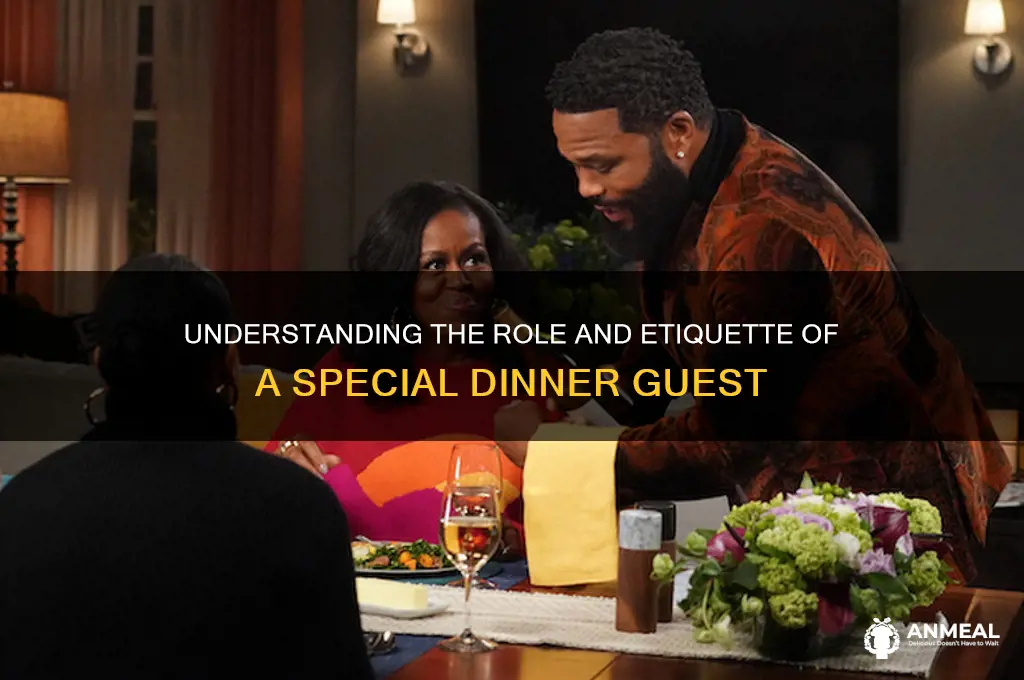 what does special guest to a dinner mean