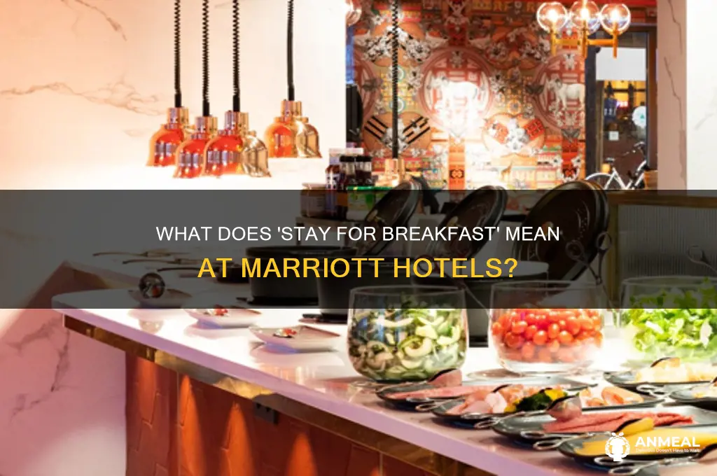 what does stay for breakfast mean in marriott hotels