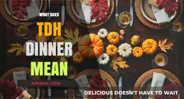 Understanding TDH Dinner: Meaning, Origins, and Culinary Significance Explained