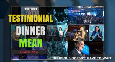 Understanding the Meaning and Purpose of a Testimonial Dinner Event