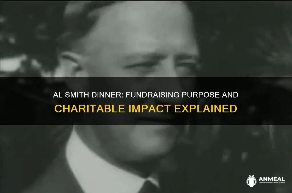 what does the al smith dinner raise money for