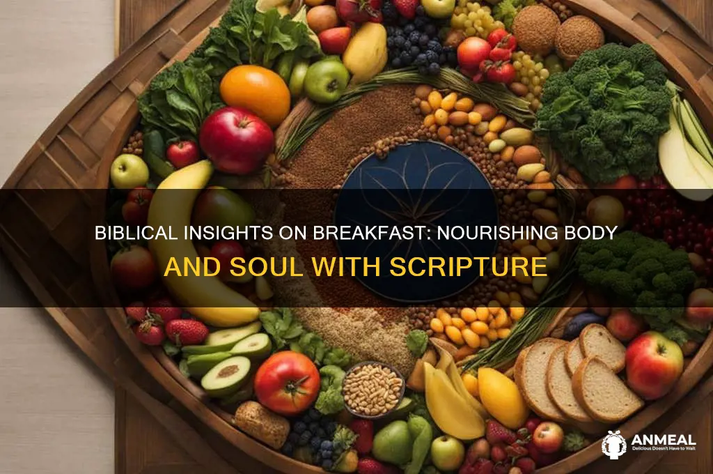 what does the bible say about breakfast