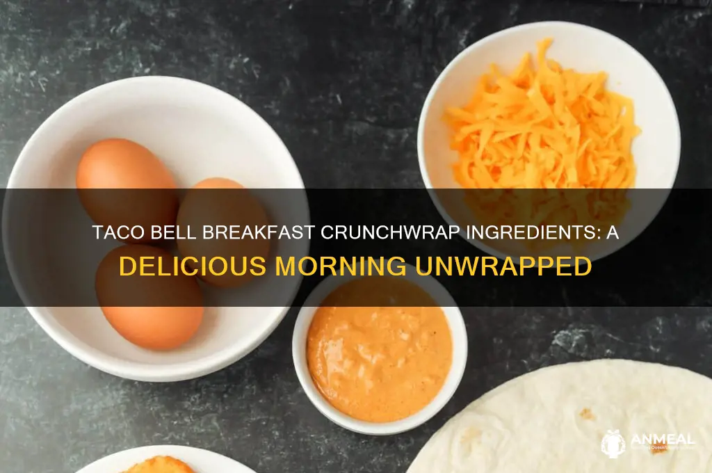 what does the breakfast crunchwrap from taco bell has