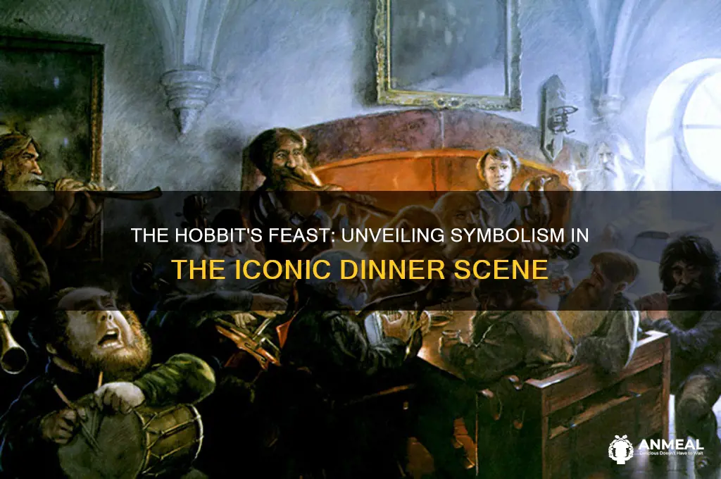 what does the hobbit dinner scene symbolize