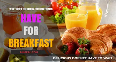 What the Narrator Eats: Breakfast Choices and Morning Rituals