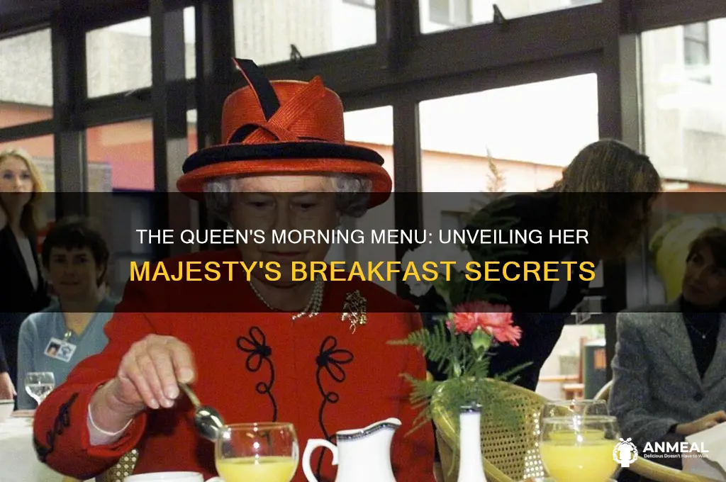 what does the queen of england have for breakfast