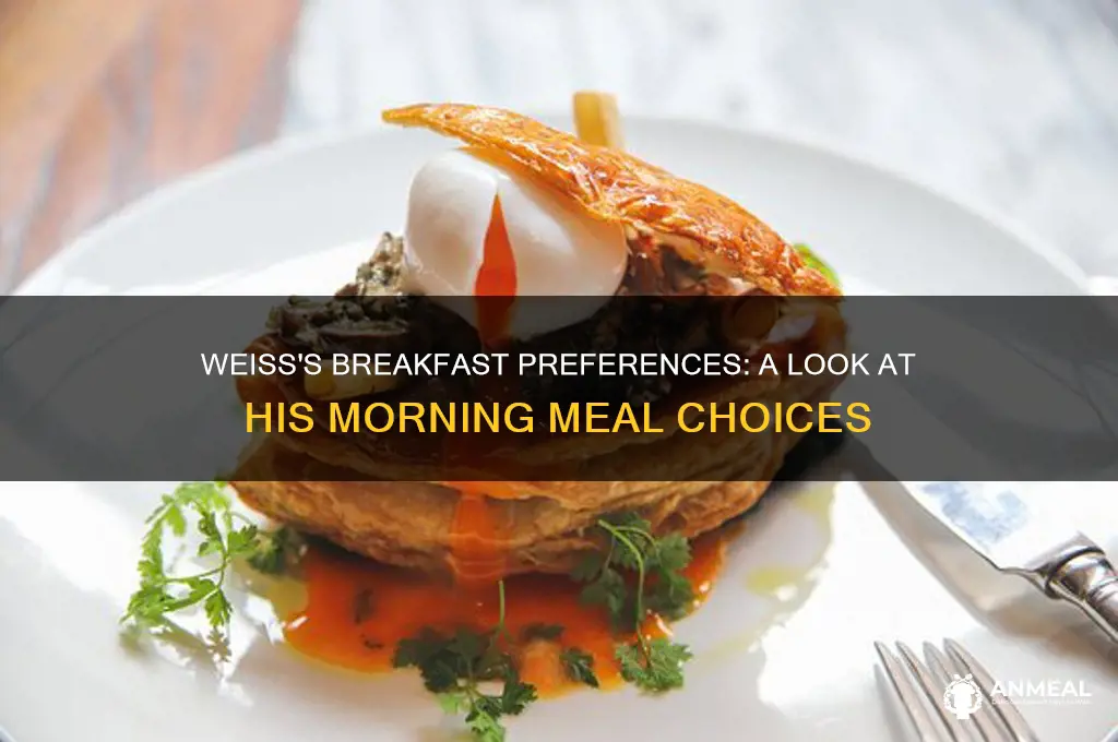 what does weiss like for breakfast