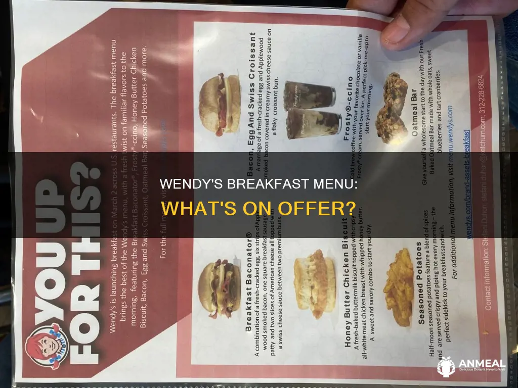 what does wendys have for breakfast