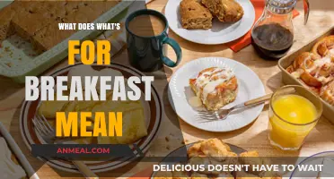 What's for Breakfast? Decoding the Meaning Behind This Daily Question