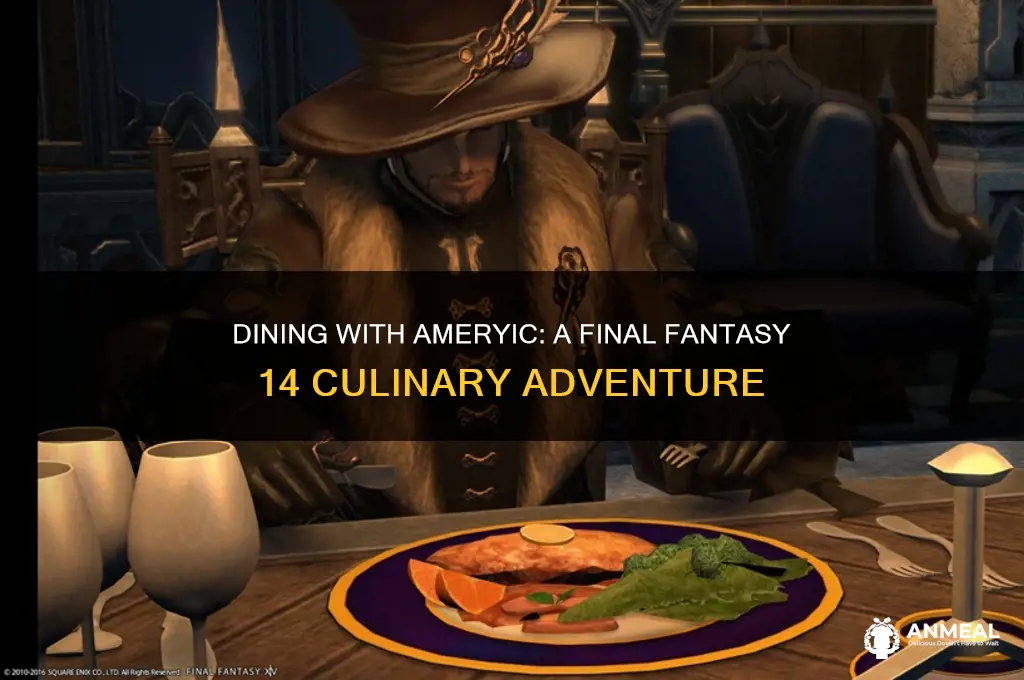 what eill you say final fantsy 14 dinner with ameryic