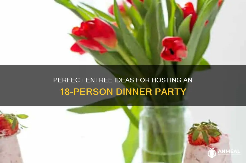 what entree for 18 people dinner party