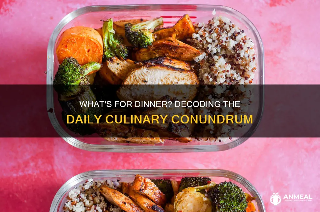 what even is for dinner
