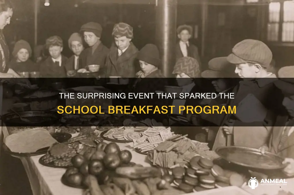 what event led to school breakfast program