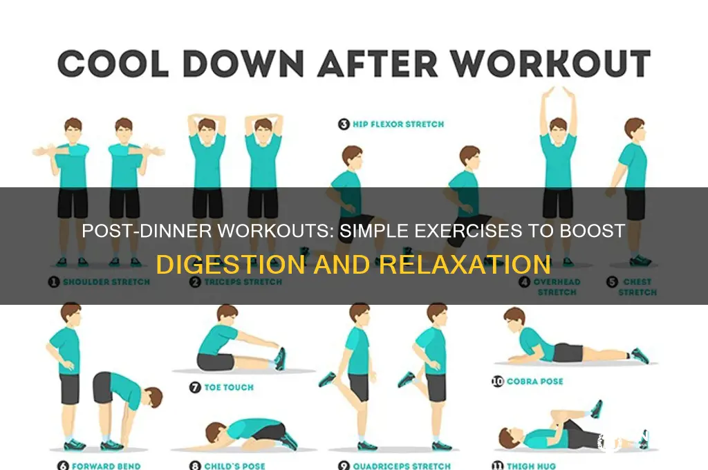 what exercise to do after dinner