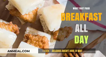 Breakfast Anytime: Fast Food Chains Serving Morning Meals All Day