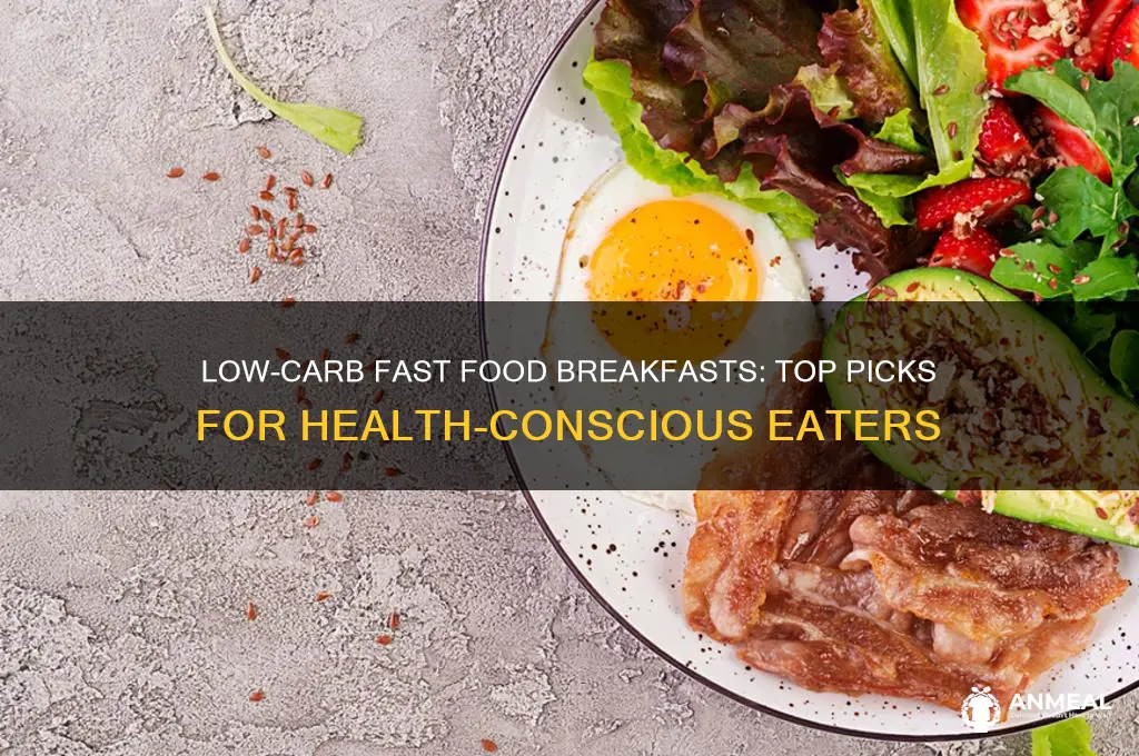 what fast food breakfast has the fewest carbs