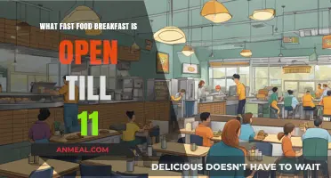 Late-Morning Fast Food Breakfast Spots Open Until 11 AM