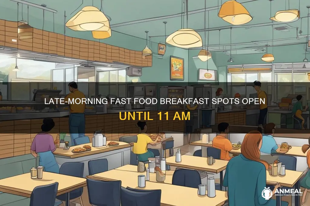 what fast food breakfast is open till 11