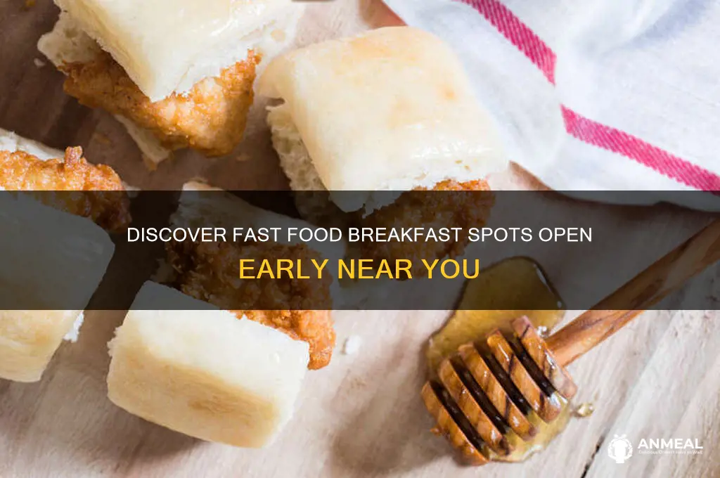 what fast food breakfast is open
