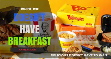 Fast Food Chains Without Breakfast: Surprising No-Morning-Menu Spots