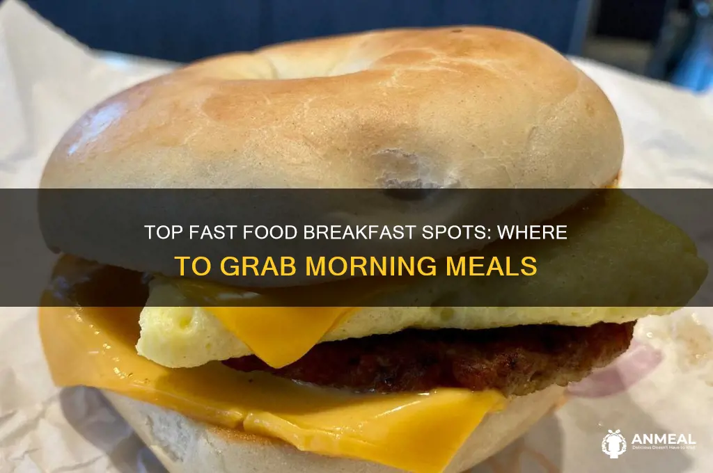 what fastfood restaurants are open for breakfast