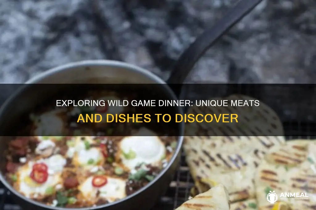 what food is in wild game dinner