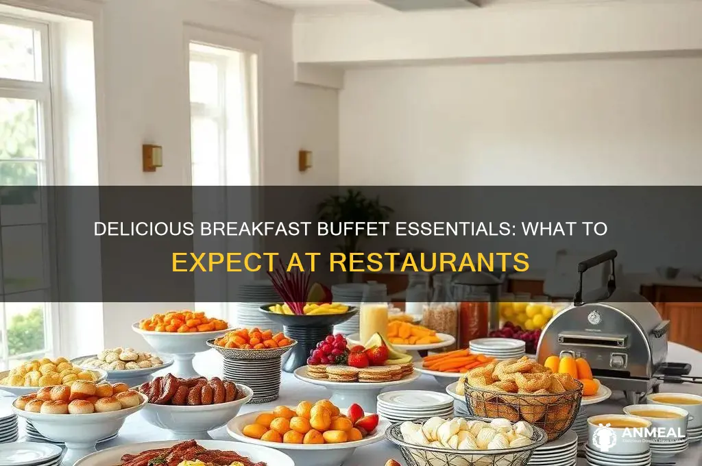what food is on a breakfast buffet at a restaurant