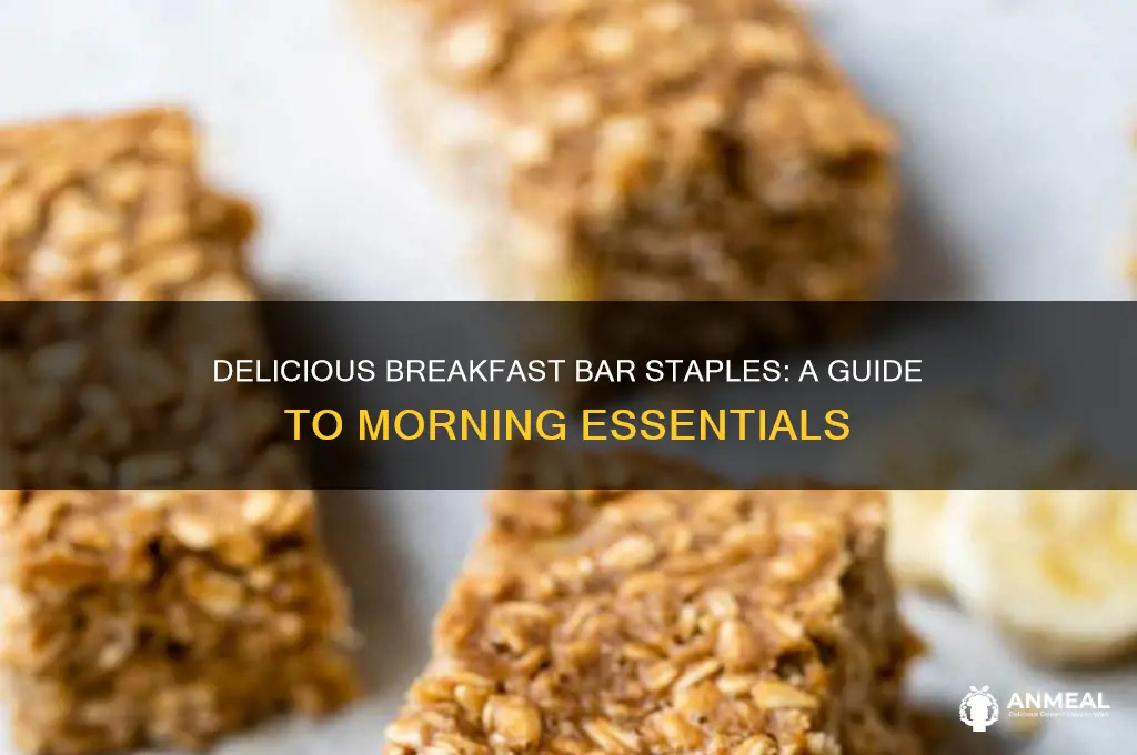 what food is usually on the breakfast bar
