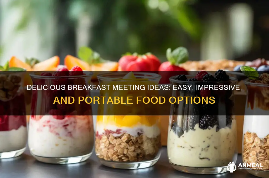 what food to bring to a breakfast meeting