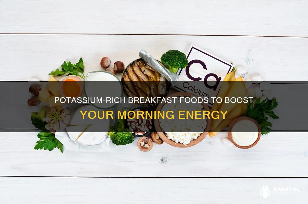 what foods breakfast foods contain potassium