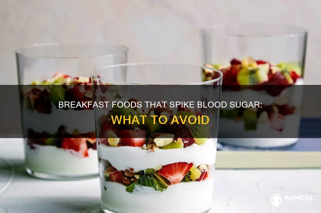 what foods cause glucose to spike after breakfast