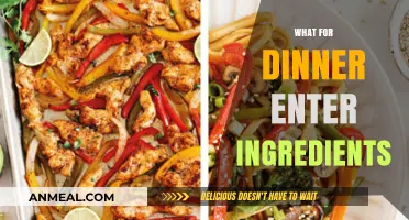 Quick Dinner Ideas: Enter Ingredients, Solve What’s for Dinner Tonight!