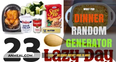 Quick Dinner Ideas: Random Meal Generator for Busy Nights