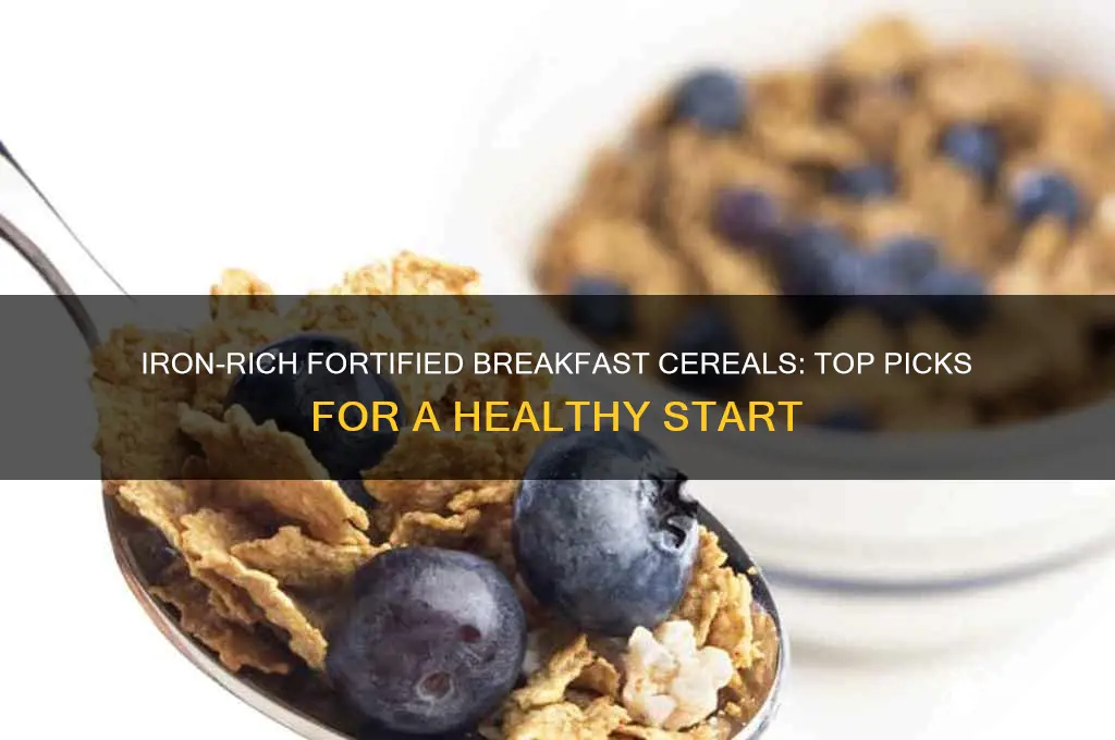what fortified breakfast cereals are high in iron